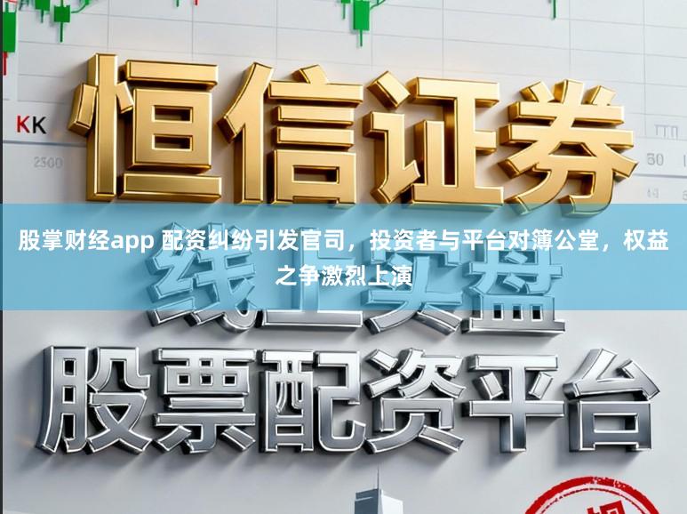 股掌财经app 配资纠纷引发官司,投资者与平台对簿公堂,权益之争激烈上演